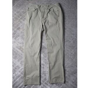 Levi Strauss 514 Jeans Khaki Tan Straight Fit Mens W34 L32 Cotton Blend